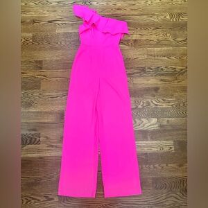 Chic One-Shoulder Lily Pulitzer Pink Jumpsuit